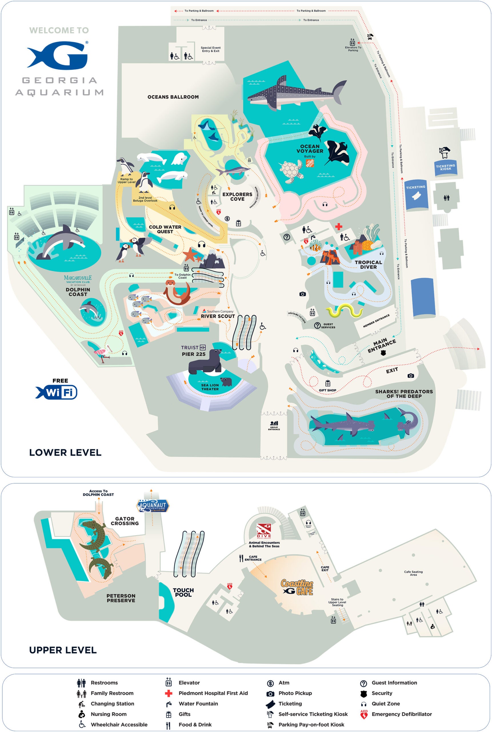 Georgia Aquarium Map 2